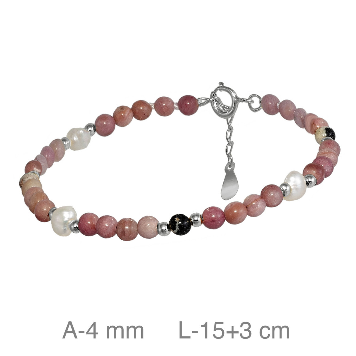 PULSERA PLATA PIEDRAS