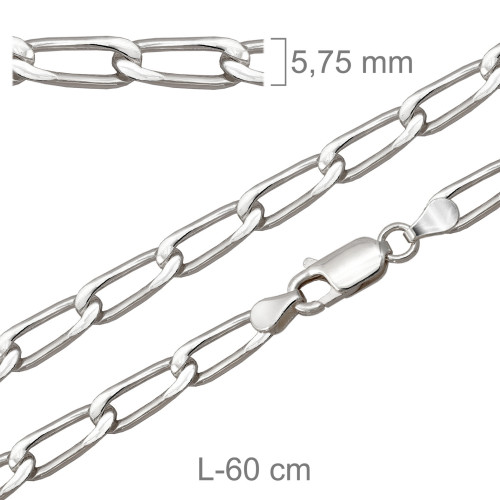 CADENA PLATA BILBAO SUPERPISADA 150X60CM