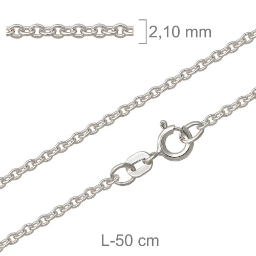 CADENA PLATA FORZADA REDONDA 50X50CM