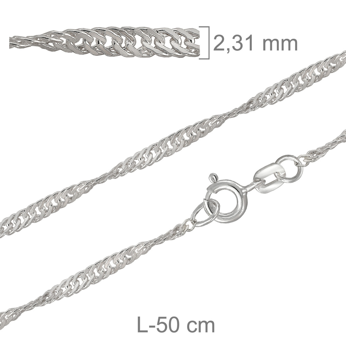 CADENA PLATA SINGAPUR 40X50CM