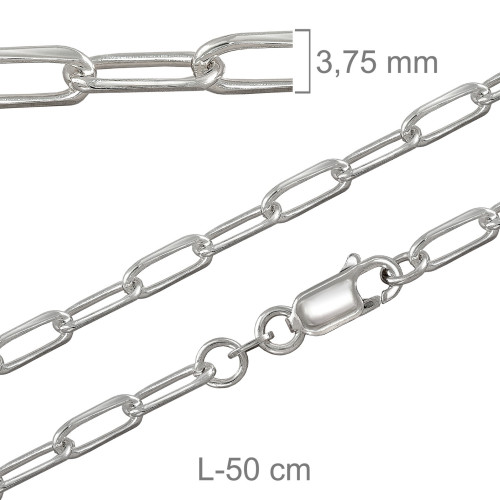 CADENA PLATA SNL 100X50CM