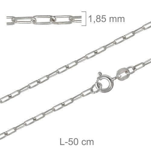 CADENA PLATA SNL 50X50CM