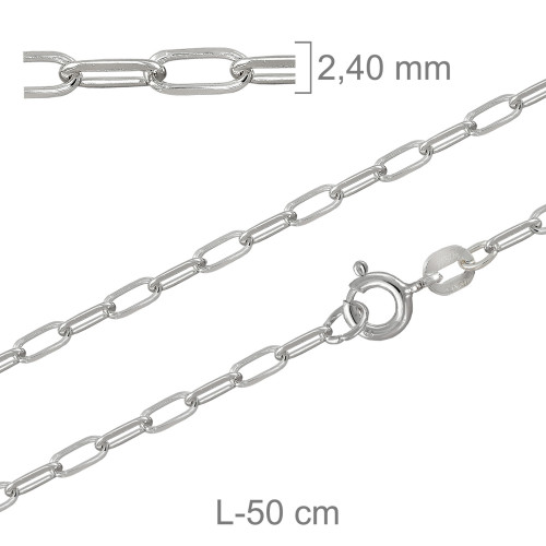 CADENA PLATA SNL 60X50CM