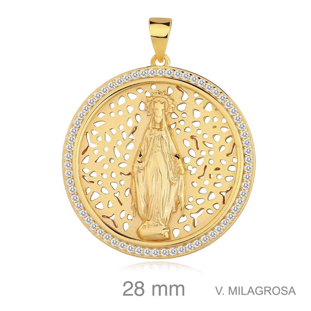 MEDALLA PLATA B.ORO+e VIRGEN MILAGROSA ZTAS