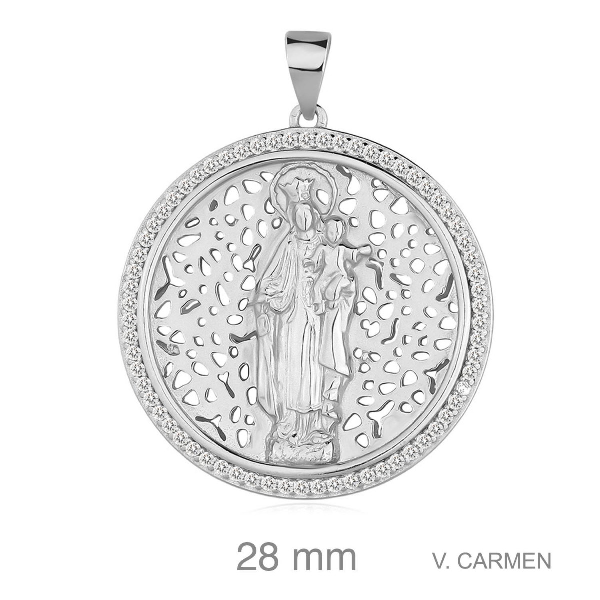 MEDALLA PLATA VIRGEN DEL CARMEN ZTAS