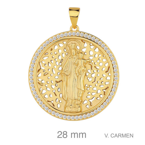 MEDALLA PLATA B.ORO+e VIRGEN DEL CARMEN ZTAS
