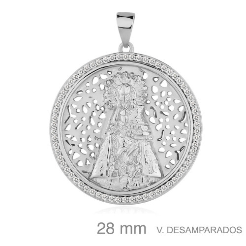 MEDALLA PLATA VIRGEN DESAMPARADOS ZTAS