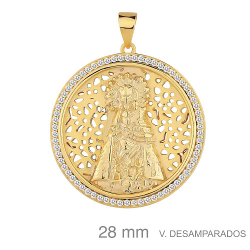 MEDALLA PLATA B.ORO+e VIRGEN DESAMPARADOS ZTAS