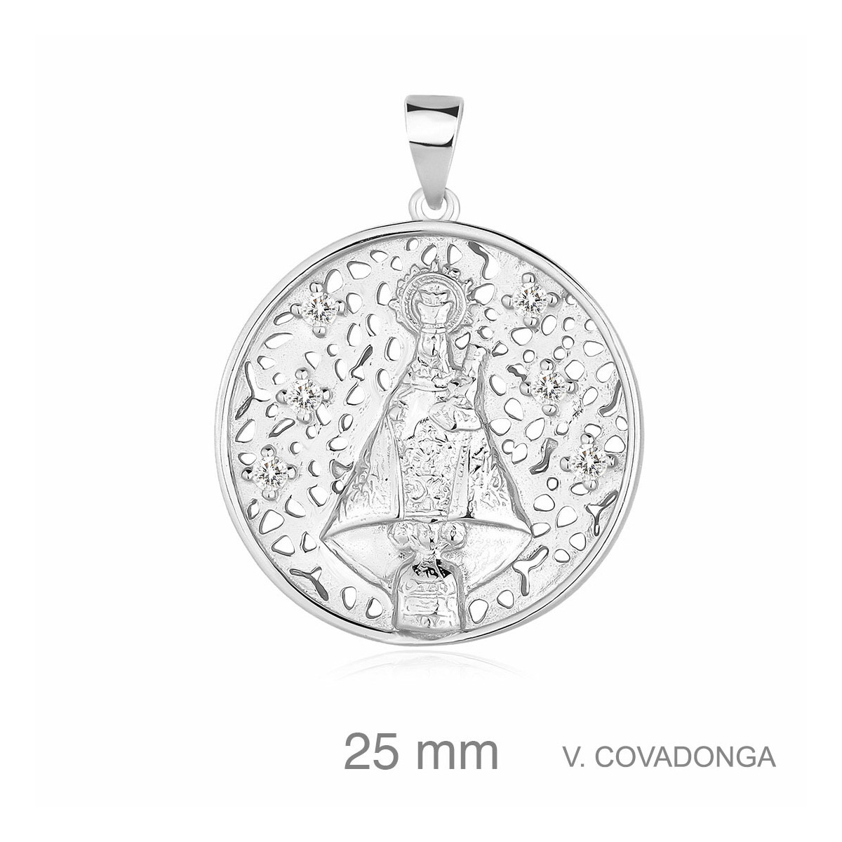 MEDALLA PLATA VIRGEN COVADONGA 7 ZTAS