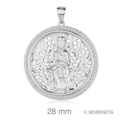 MEDALLA PLATA VIRGEN MORENETA ZTAS