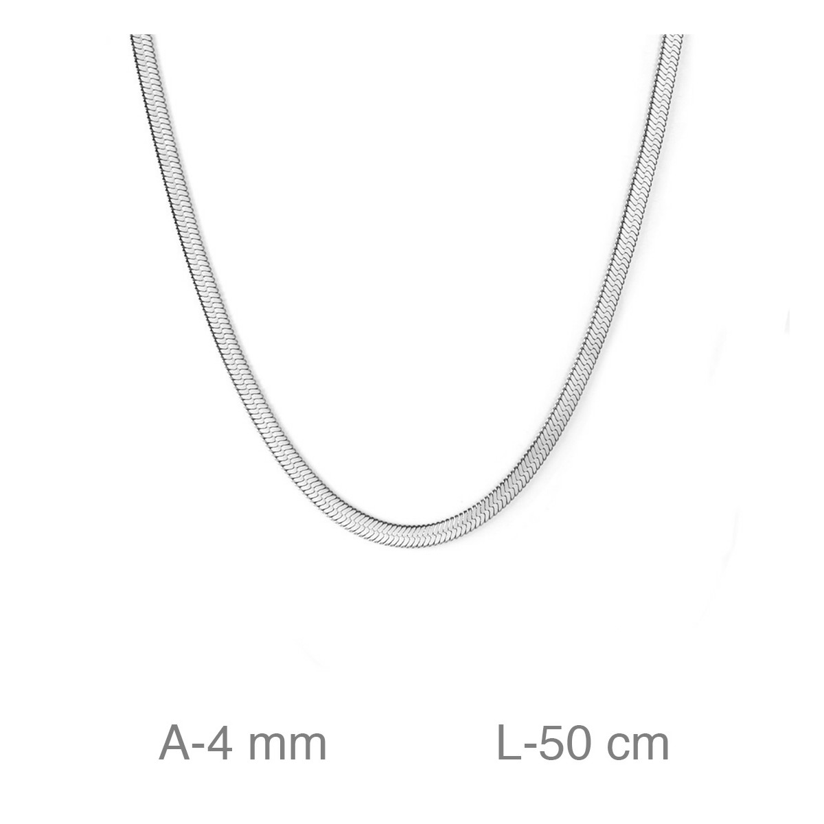 CADENA ACERO 4MM  50CM