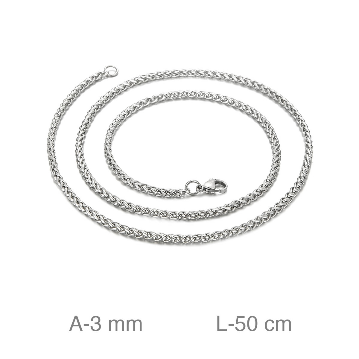 CADENA ACERO 3MM  50CM