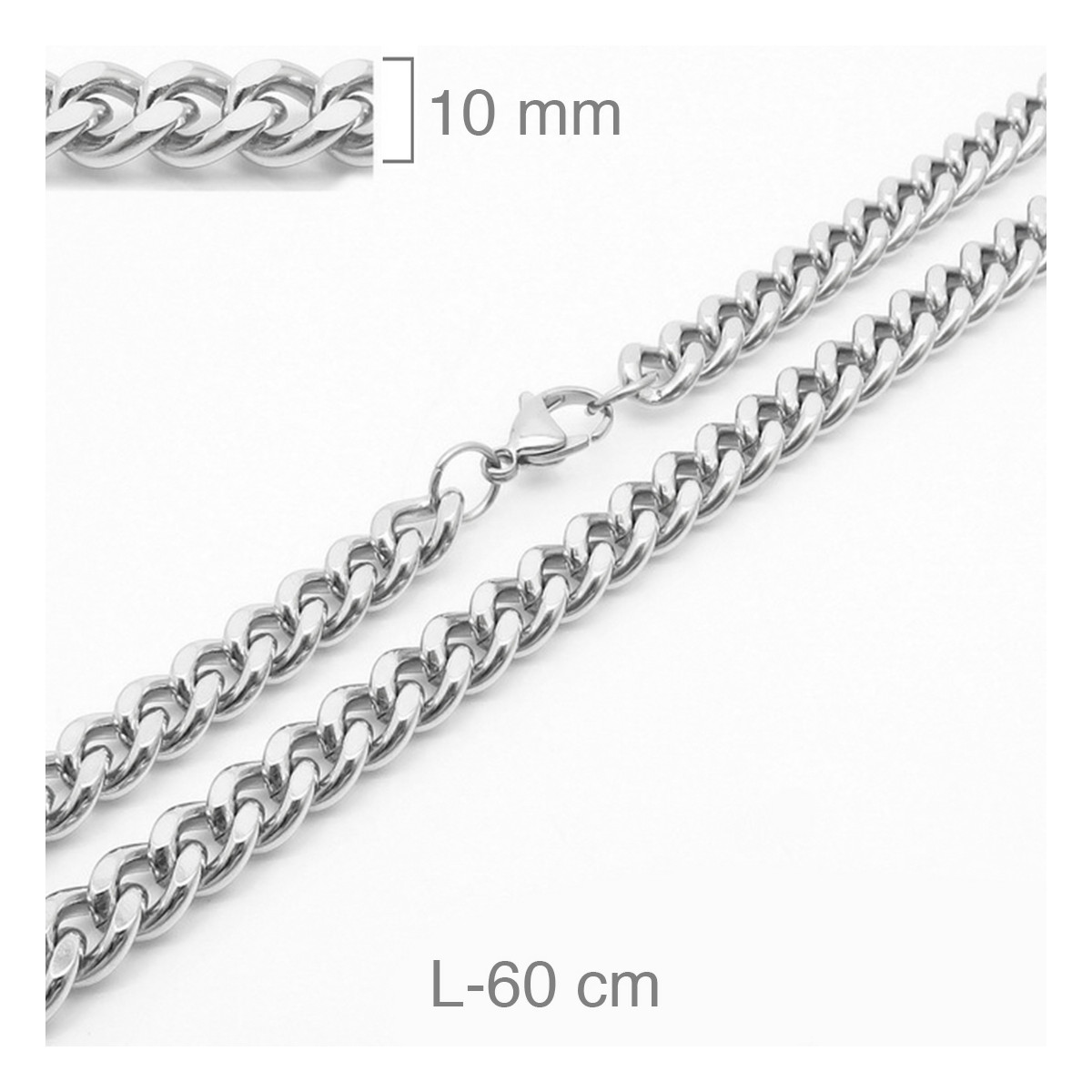 CADENA ACERO 10MM  60CM