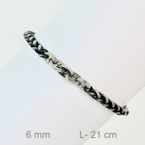 PULSERA ACERO 6MM