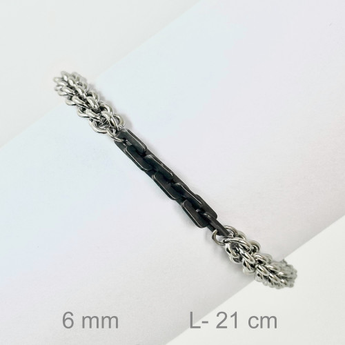 PULSERA ACERO 6MM