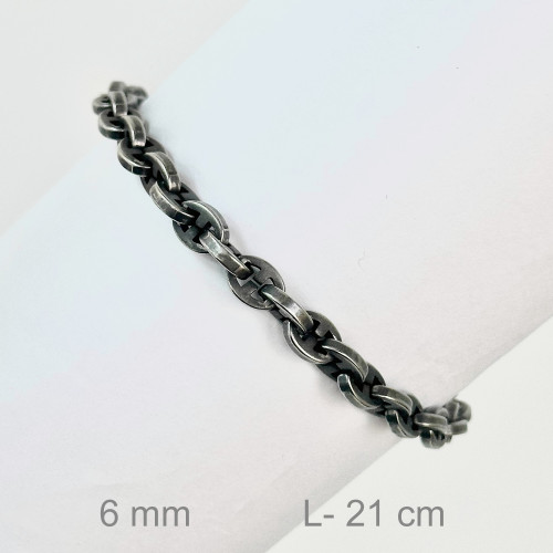 PULSERA ACERO 6MM