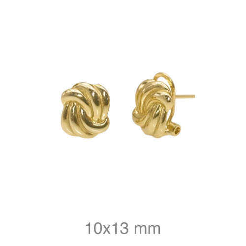 PENDIENTES PLATA B.ORO OMEGA