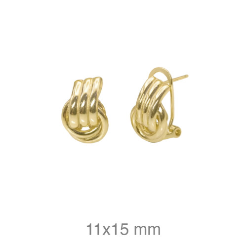 PENDIENTES PLATA B.ORO OMEGA