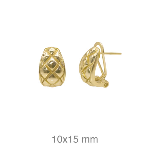 PENDIENTES PLATA B.ORO OMEGA