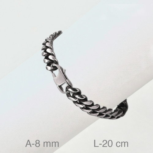 PULSERA ACERO 8MM