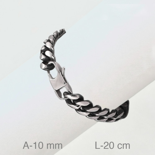 PULSERA ACERO 10MM