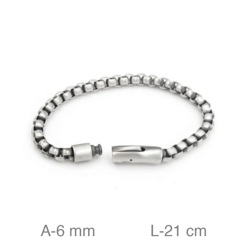 PULSERA ACERO 6MM