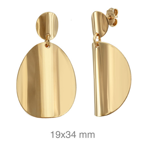 PENDIENTES PLATA B.ORO
