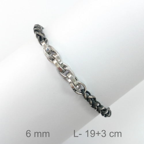 PULSERA ACERO 6MM
