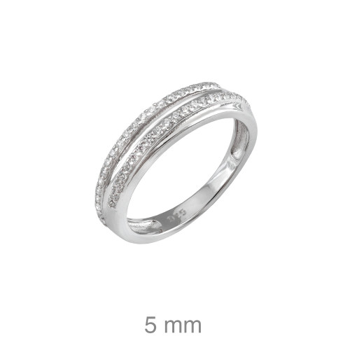 SORTIJA PLATA CIRCONITAS