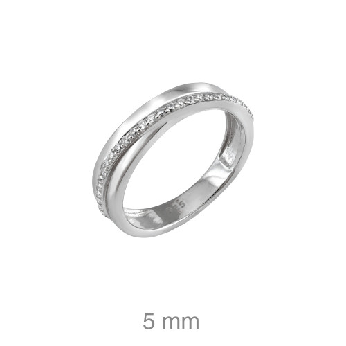 SORTIJA PLATA CIRCONITAS