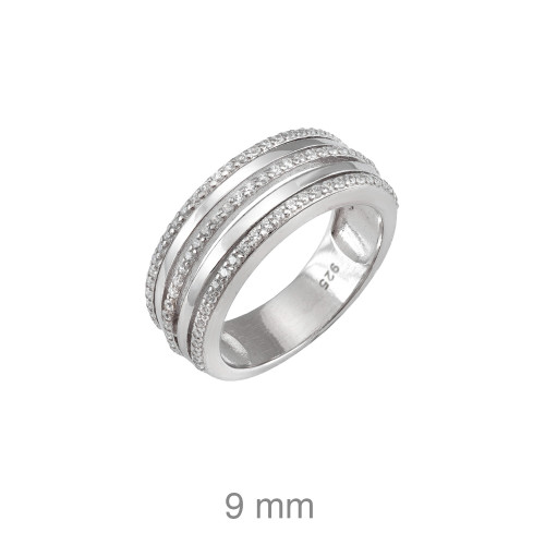 SORTIJA PLATA CIRCONITAS
