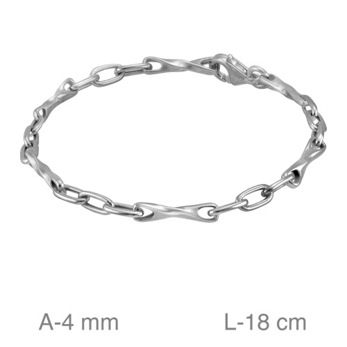 PULSERA PLATA ESLABONES