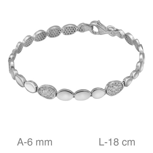 PULSERA PLATA CIRCONITAS