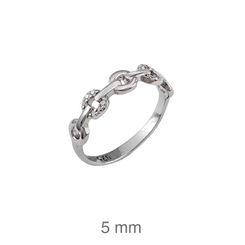 SORTIJA PLATA CIRCONITAS