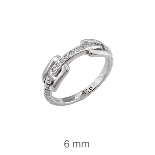 SORTIJA PLATA CIRCONITAS